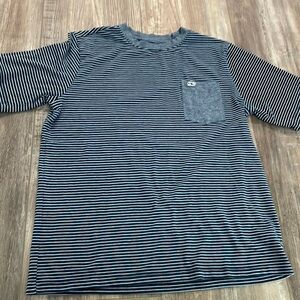Vineyard Vines Stripe Pima Cotton Blue T-Shirt
